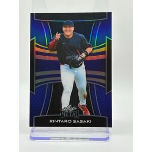 2025 Leaf Metal Baseball Rintaro Sasaki Prismatic Blue Refractor 46/49 SP